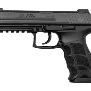 HK P30L V3 9mm, 4.45" Barrel, Night Sights, Decocker, Black, 3x 17rd