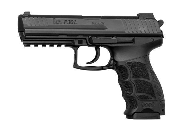 HK P30L V3 9mm, 4.45" Barrel, Night Sights, Decocker, Black, 3x 17rd
