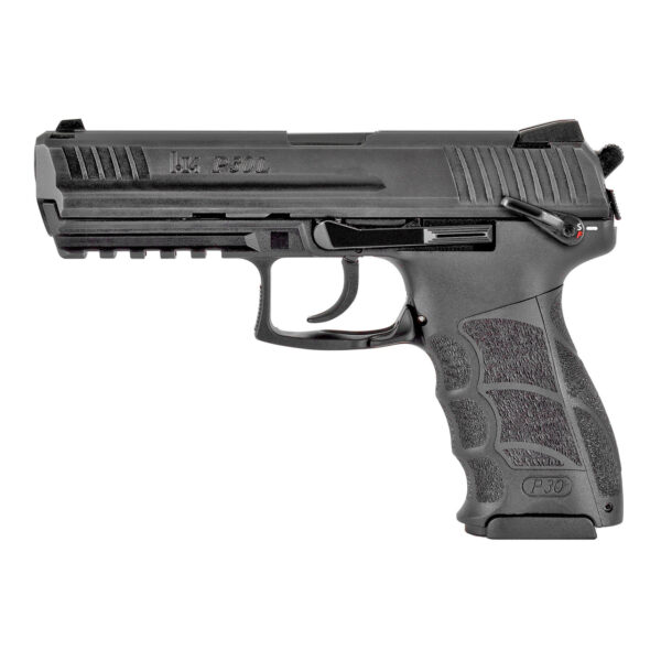 HK P30LS V3 .40 Smith & Wesson, 4.45" Barrel, Thumb Safety, Decocker, Black, 13rd