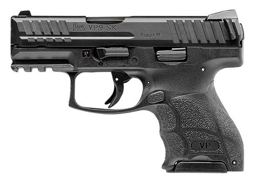 HK VP9SK-B Sub-Compact 9mm, 3.39" Barrel, Black, Picatinny Rail, 10rd - Concealed Carry Guns | The Gun Shop