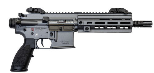 HK 416 Pistol 22 LR, 8.5" Threaded Barrel, Tungsten Gray, Flip-Up Sights, 10rd - AR-15 Pistols | The Gun Shop
