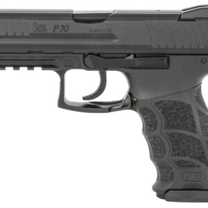HK P30 V1 Light LEM 9mm, 3.85" Barrel, Fixed Sights, NTS, Black, 17rd