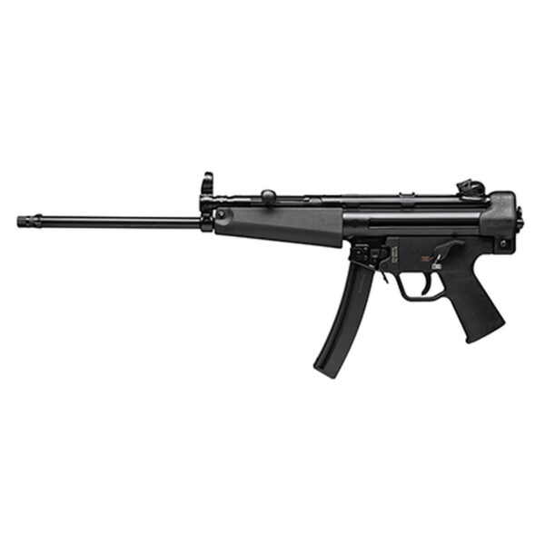 HK SP5L 9mm, 16.5" Threaded Navy Barrel, Rotary Rear Sight, Bungie Sling, Black, 30rd