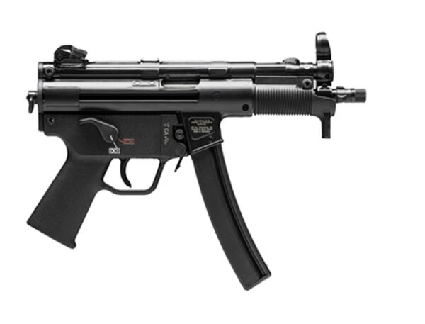 HK SP5K-PDW Semi-auto 9mm, 5.83" Barrel, Black, Poly Grip, 30 Round, 2 Mags, Threaded Barrel, Ambidextrous Safety