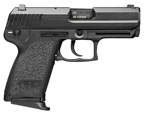 HK USP Compact V7 45 ACP, 3.78" Barrel, Black, Night Sights, 8rd - Concealed Carry Guns | The Gun Shop