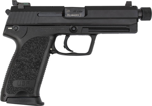 HK USP45 Tactical V1 45 ACP, 5.09" Threaded Barrel, Black, 12rd - Firearm | The Gun Shop