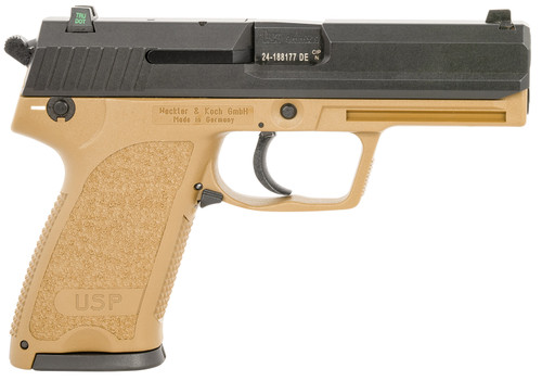 HK USP V1, 9mm, 4.86" Barrel, Flat Dark Earth, 15rd - Firearm | The Gun Shop