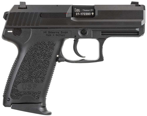 HK USP9 Compact V7 9mm, 3.58" Barrel, Black, Fixed Sights, 13rd - Concealed Carry Guns | The Gun Shop