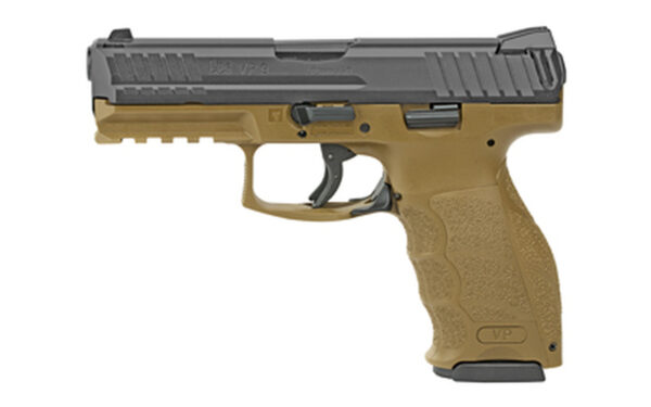 HK VP9 9mm, 4" Barrel, 3-Dot Contrast Sights, Black/FDE, 17rd