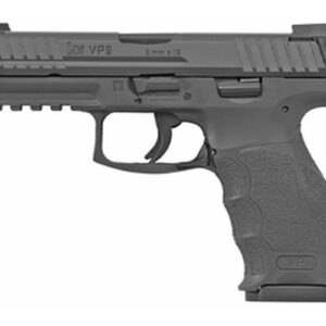 HK VP9 Standard 9mm, 4" Barrel, Black, Night Sights, 3x17rd Mags