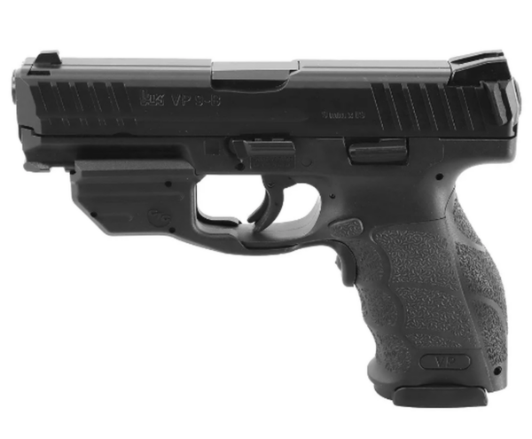 HK VP9B 9mm, 4.1" Barrel, 17rd W/Crimson Trace Laser, Push-Button Mag Release