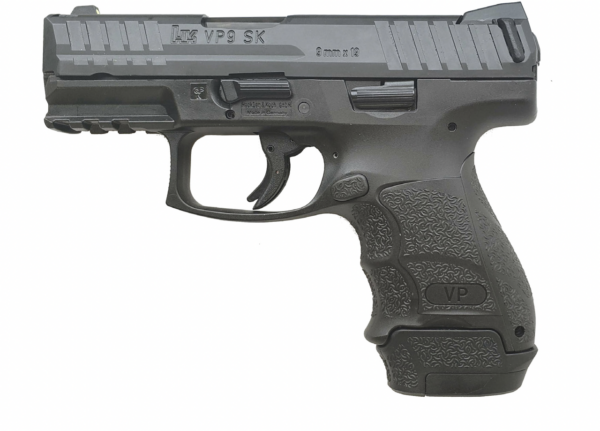 HK VP9SK-B 9mm, 3.39" Barrel, Night Sights, Push Button Safety, 1x 13rd and 2x 10rd Mags