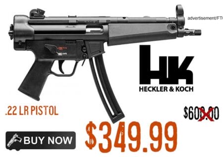 H&K MP5 .22LR 9" Barrel 25 Round Pistol 9.99 40% OFF!