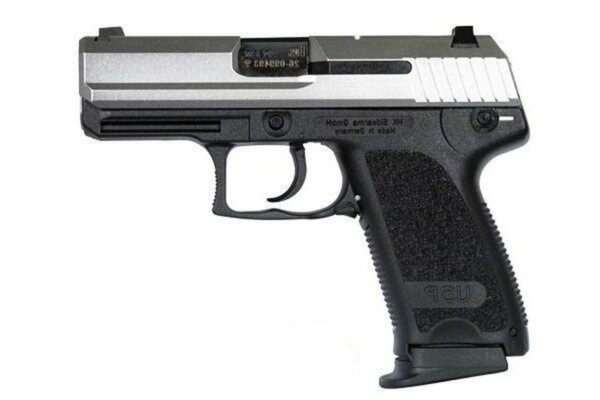 HK USP40 Compact Stainless (V1) DA/SA, safety/decocking lever on left, two 12rd magazines