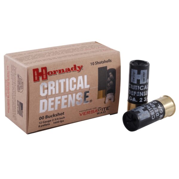 Hornady Critical Defense 12 GA 2-3/4" 00 Buckshot - 10 rounds 86240 at