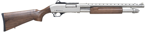 Citadel Mariner 12 Ga, 3" Chamber 18.75" Barrel, Silver Rec/Barrel, Walnut Furniture, 4rd - Citadel Pistols | The Gun Shop