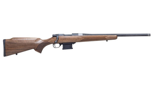 Howa M1500 Mini Hunter 6.5 Grendel, 20" Threaded Barrel, Black, Walnut Stock, 5rd - Firearm | The Gun Shop