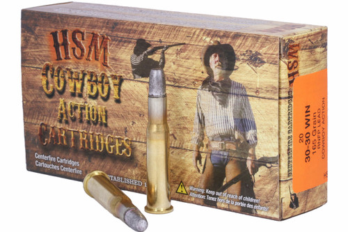 HSM Cowboy Action 30-30 Winchester, 165gr, Hard Lead, 20rd Box - Ammo | The Gun Shop