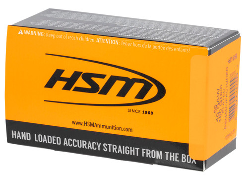 HSM 40 Smith and Wesson, 180gr, Plated PNFP, 50Bx/20Cs - Ammo | The Gun Shop