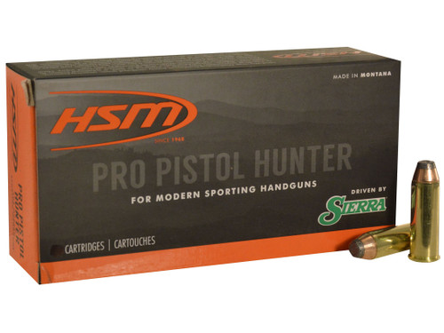 HSM Pro Pistol Hunter 44 Remington Magnum, 300gr, Jacketed Soft Point, 20rd Box - Ammo | The Gun Shop