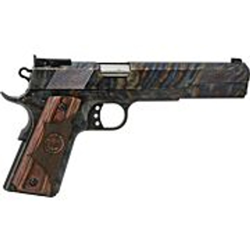 Iver Johnson Eagle XL 10mm, 6" Barrel, Case Color Hardened, Walnut Dymonwood Grip, 8rd - 1911 Guns | The Gun Shop