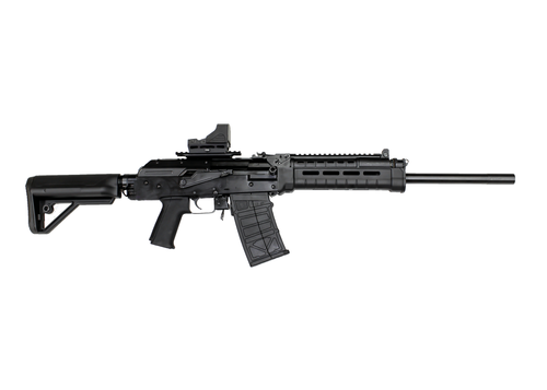 JTS M12AK 12 Ga, 3" Chamber 18.7" Barrel, Black, Red Dot Sight, 5rd - AK-47 Shotguns | The Gun Shop