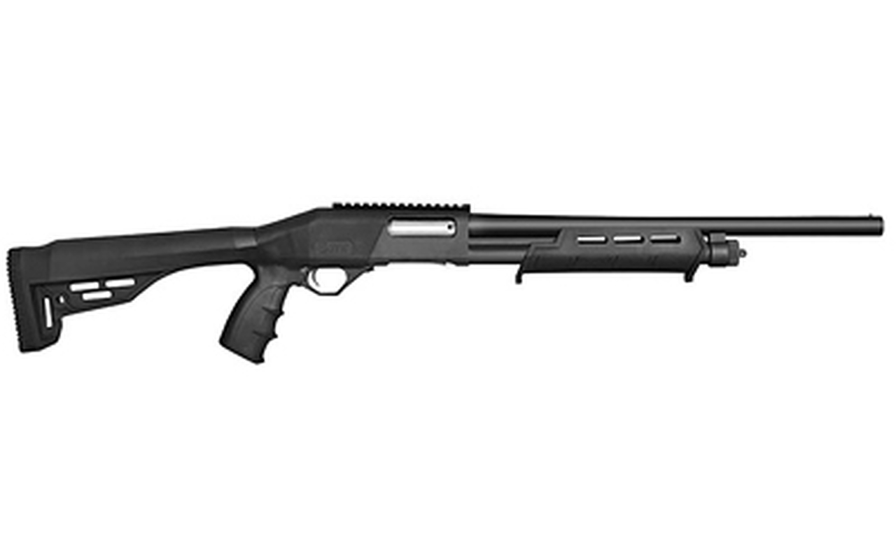 JTS Group XT12PT Pump-Action 12 Ga, 18.5" Barrel, Polymer, Black, 4rd