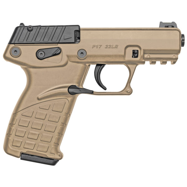 Kel-Tec P17 22 LR 3.93" 16+1 Tan Tan Polymer Threaded Barrel 3 Magazines