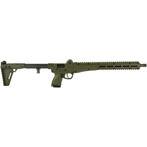 Kel-Tec Model Sub 2000 Gen 3 9mm, 16.1" Threaded Barrel, Green Furniture, Adjustable Sights, 10rd - Firearm | The Gun Shop