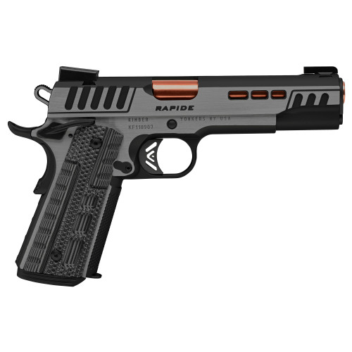 Kimber Rapide Dusk 10mm, 5" Bronze Barrel, Black/Gray, G10 Grip, 8rd - 1911 Guns | The Gun Shop