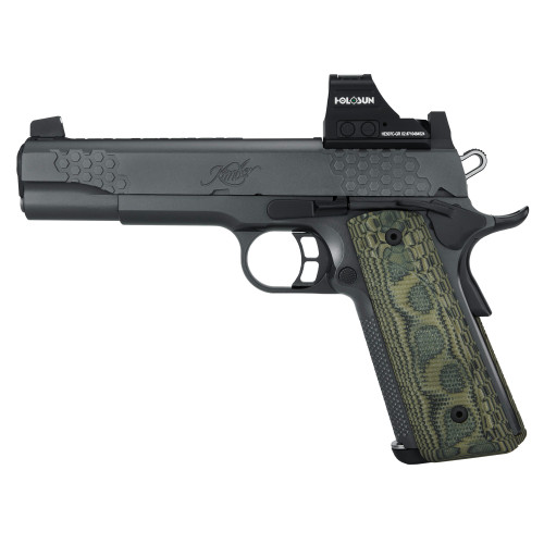 Kimber KHX Custom 1911 10mm, 5" Barrel, Black, G10 Grip, Holoson Optic, 8rd - 1911 Guns | The Gun Shop