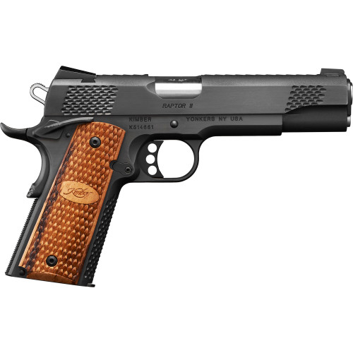 Kimber Raptor II 1911 45 ACP, 5" Barrel, Black, CA Compliant, 8rd - 1911 Guns | The Gun Shop