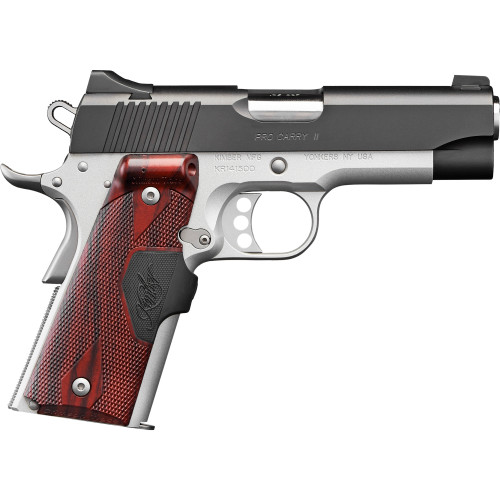 Kimber Pro Carry II 45 ACP, 4" Barrel, Two-Tone, Crimson Trace Laser Grips, 7rd - 1911 Guns | The Gun Shop