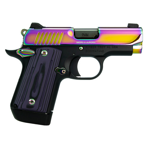 Kimber Micro 9 Aurora 9mm, 3.15" Barrel, PVD Multi Color, Black Frame, 7rd - Firearm | The Gun Shop
