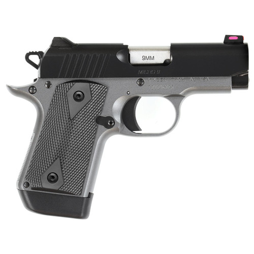 Kimber Micro 9 Shadow Ghost 9mm, 3.15" Barrel, Black Slide, Gray Frame, 7rd - 1911 Guns | The Gun Shop