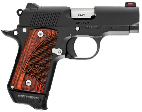 Kimber Micro 9 RTC TAC-MAG Bundle 9mm, 3.15" Barrel, Black, Rosewood Grip, 7rd - Concealed Carry Guns | The Gun Shop