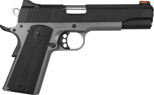Kimber America Custom LW Shadow Ghost 45 ACP, 5" Barrel, Black Slide, Gray Frame, CA Compliant, 8rd - 1911 Guns | The Gun Shop
