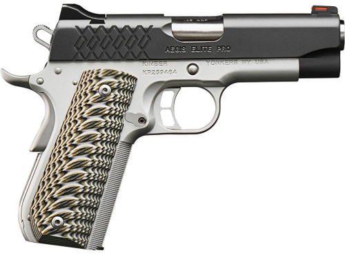 Kimber Aegis Elite Pro 9mm, 4" Barrel, Stainless Frame, Black Slide, Hogue Grip, 9rd - 1911 Guns | The Gun Shop