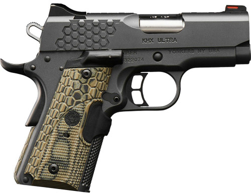 Kimber KHX Ultra 45 ACP, 3" Barrel, Black, Hogue Grip, 7rd - 1911 Guns | The Gun Shop