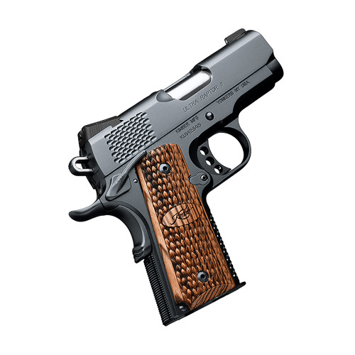 Kimber Ultra Raptor ll Custom Shop 45 ACP, 3" Barrel, Black, Wood Grip, 7rd - 1911 Guns | The Gun Shop
