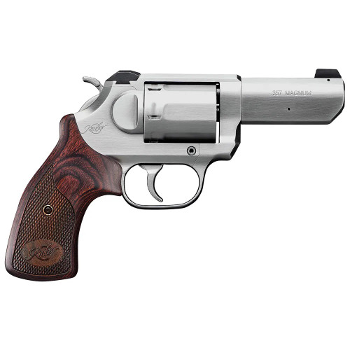 Kimber K6s DASA 357 Magnum, 3" Barrel, Brushed Finish, Silver, Wood Grips, 6rd - Concealed Carry Guns | The Gun Shop
