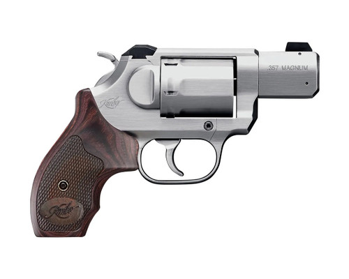 Kimber K6s DASA 357 Magnum, 2" Barrel, Brushed Finish, Silver, Wood Grips, 6rd - Concealed Carry Guns | The Gun Shop