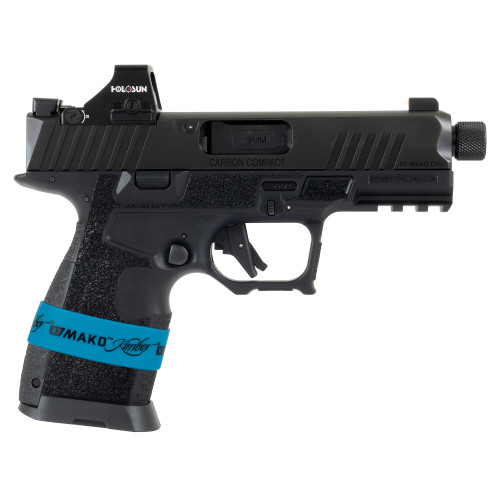 Kimber R7 Mako Carbon Compact 9mm, 4.42" Threaded Barrel, Black, Holosun 407K Red Dot, Point Tactical Holster, 15rd - Firearm | The Gun Shop