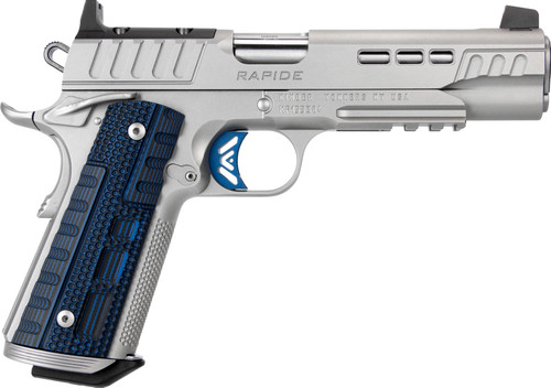 Kimber Rapide Ice 9mm, 5" Barrel, Silver, G10 Grip, 9rd - 1911 Guns | The Gun Shop