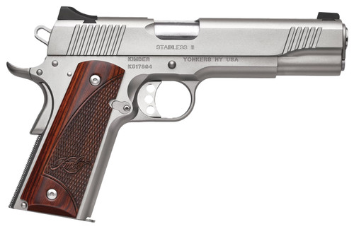 Kimber Stainless II 38 Super, 5" Barrel, Stainless Steel, Smooth Ivory G10 Grip, 9rd - 1911 Guns | The Gun Shop