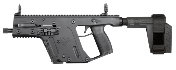 Kriss Vector SDP-SB 9mm, 5.5" Barrel, SBX-K Brace, Black, Glock Style Mags, 17rd