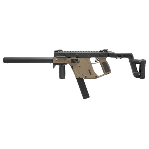 Kriss Vector CRB 45 ACP, 16" Faux Suppressor Barrel, Flat Dark Earth, Black Furniture, 30rd - Call of Duty Modern Warfare 2 | The Gun Shop