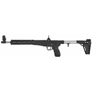 Kel-Tec SUB2000 Glock 17 9mm, Nickel Boron Finsh/Black Furniture, 17rd Glock Type Mags