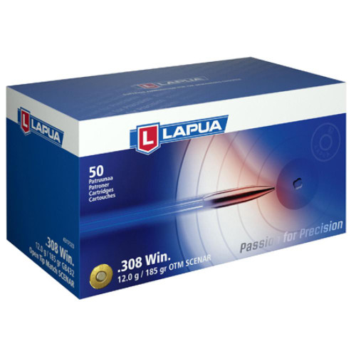 Lapua 308 Winchester Scenar, 185gr, High Point Boat Tail, 50rd Box - Ammo | The Gun Shop