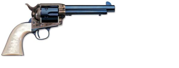 Uberti 1873 Cattleman Frisco Charcoal Blue-Pearl 45 Colt 5 1/2" Barrel